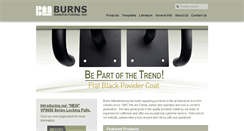 Desktop Screenshot of burnsmfg.com